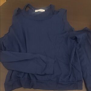 Women's Navy Blue Sweatshirt Top